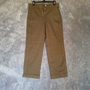 Banana Republic The Weekender Straight Leg Pants Spiced Olive Green Pants size 6
